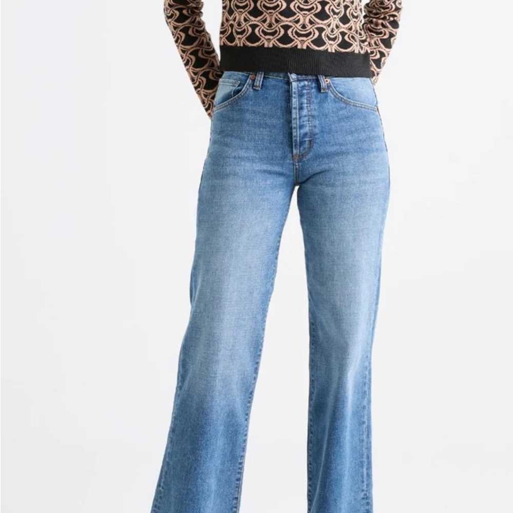 NWOT Duer Midweight Denim Wide Leg - Vintage high-rise size 29